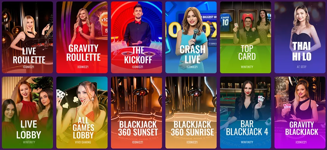 Betti Casino live section