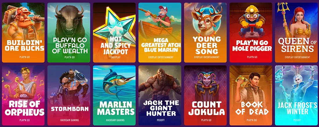 Betti Casino popular slots